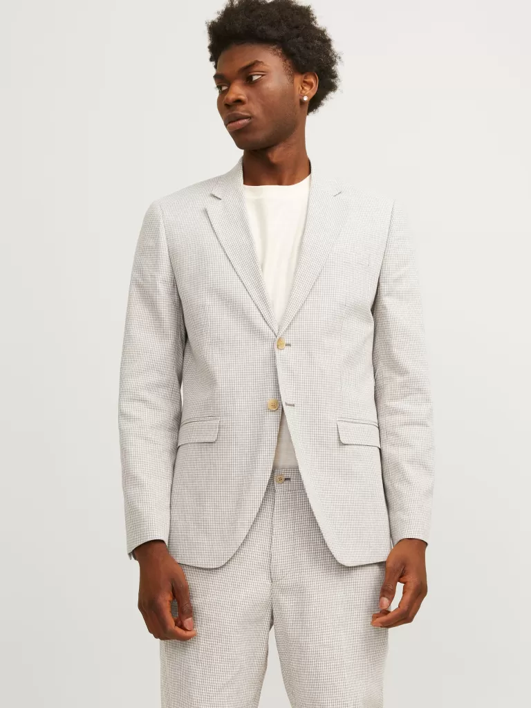 JACK & JONES Garnitury^JPRRIVIERA Krój slim Marynarka Beżowy