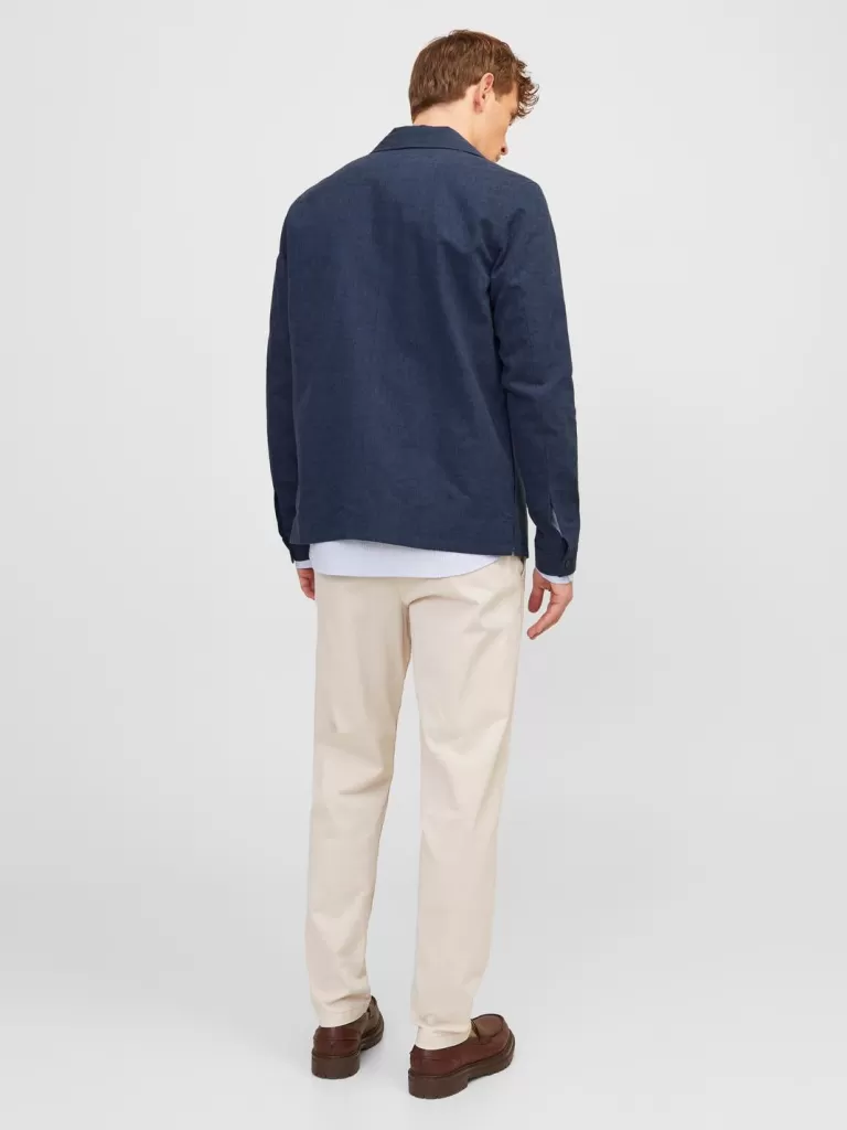 JACK & JONES Garnitury^JPRRIVIERA Krój slim Marynarka Niebieski