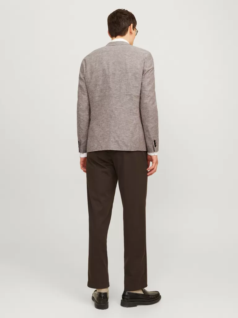 JACK & JONES Garnitury^JPRRIVIERA Krój slim Marynarka Brązowy