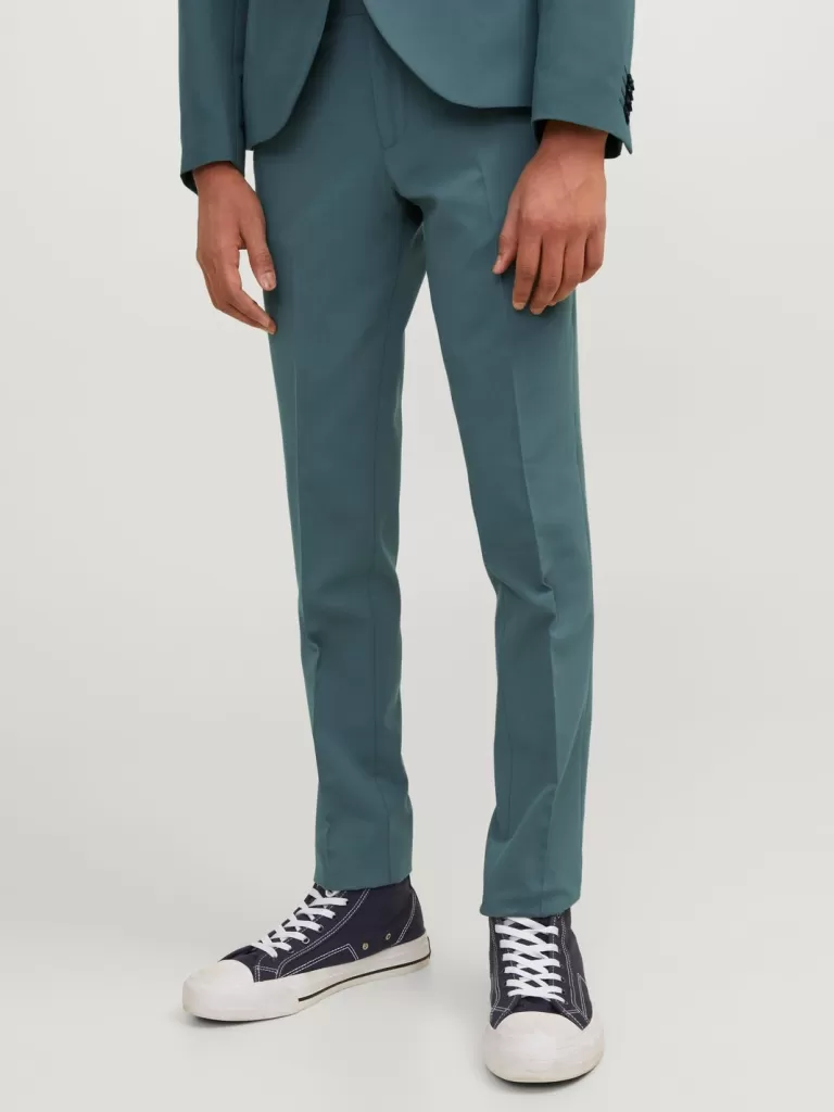 JACK & JONES Spodnie | Garnitury^JPRSOLAR Eleganckie spodnie Junior Zielony