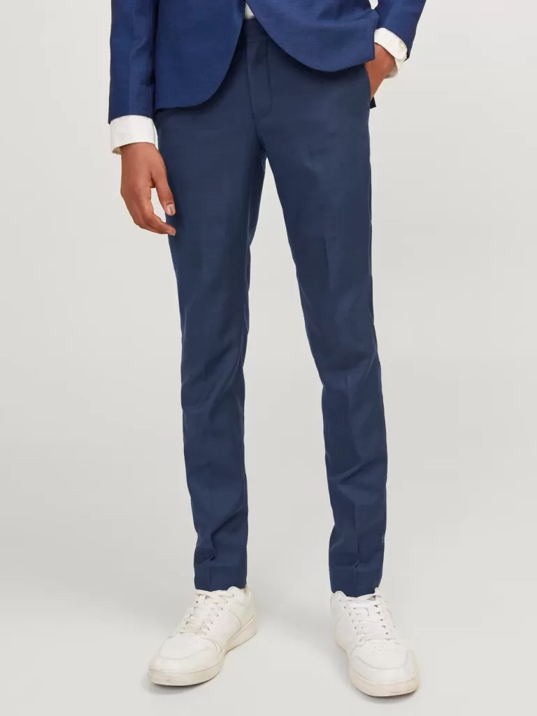 JACK & JONES Spodnie | Garnitury^JPRSOLARIS Eleganckie spodnie Junior Niebieski
