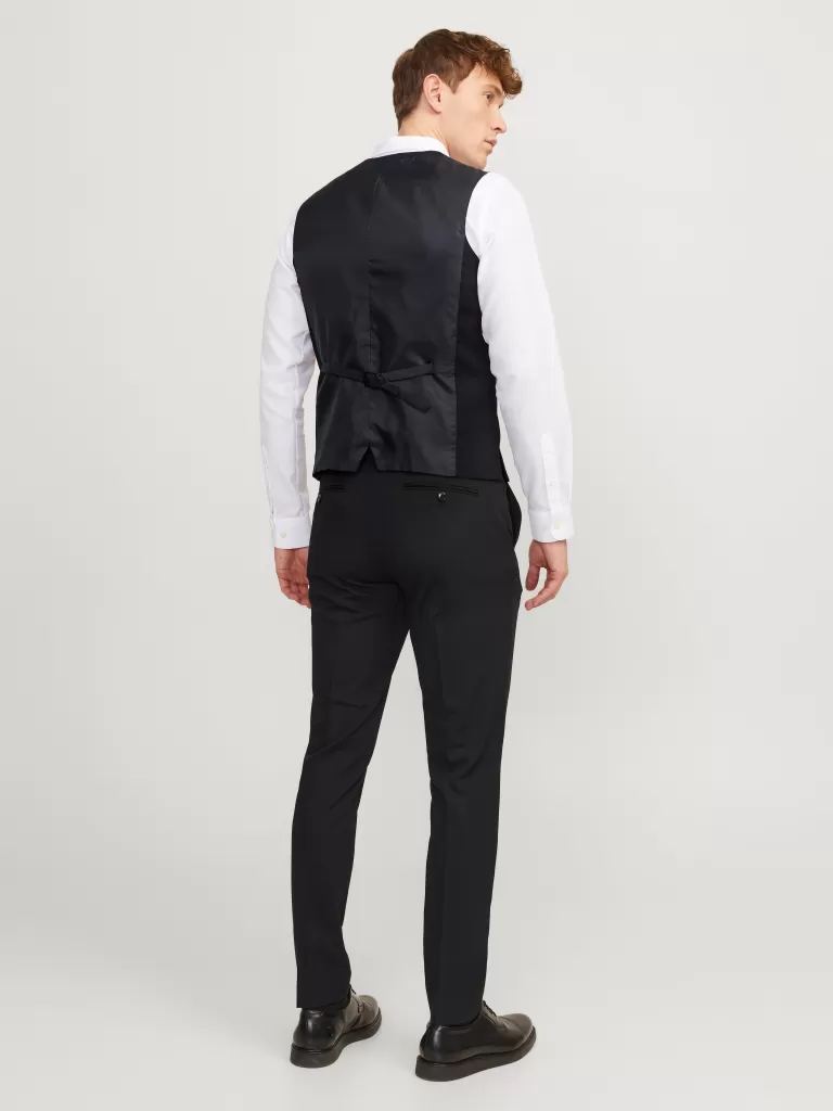 JACK & JONES Garnitury^JPRSOLARIS Krój slim Elegancka kamizelka Czarny