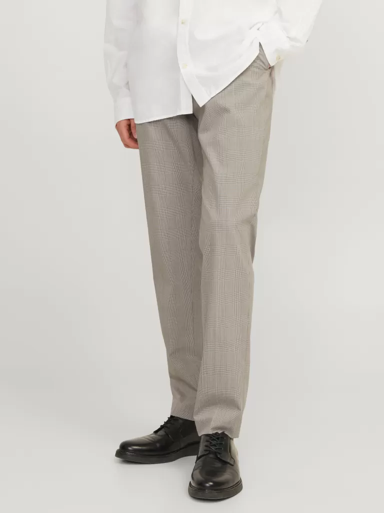JACK & JONES Garnitury^JPRSOLARIS Krój super slim Eleganckie spodnie Beżowy
