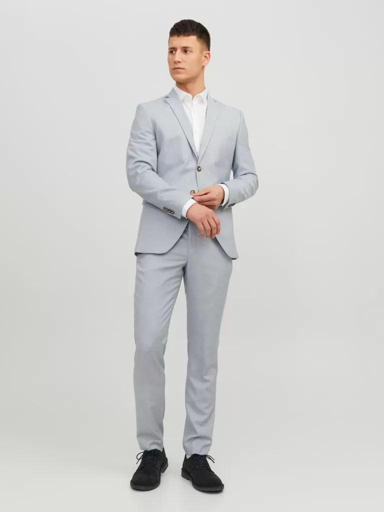 JACK & JONES Garnitury^JPRSOLARIS Krój super slim Garnitur Niebieski