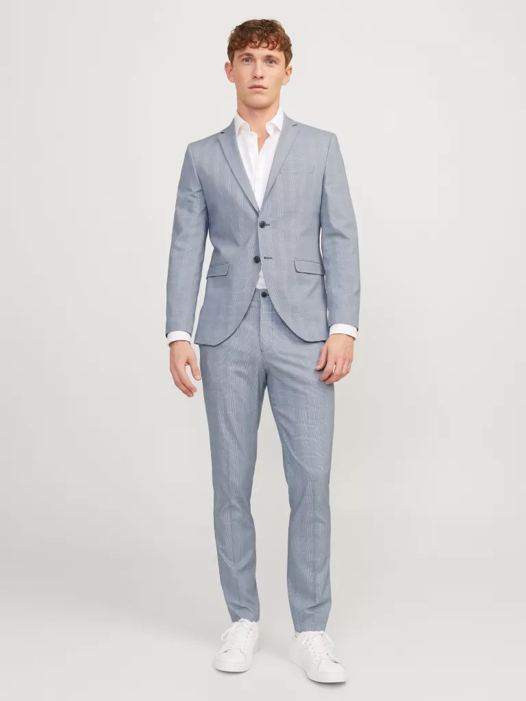 JACK & JONES Garnitury^JPRSOLARIS Krój super slim Garnitur Niebieski