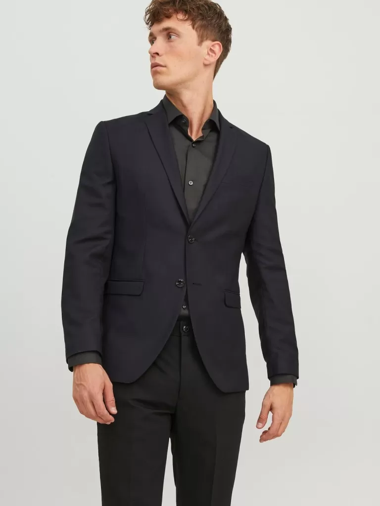 JACK & JONES Garnitury^JPRSOLARIS Krój super slim Marynarka Czarny