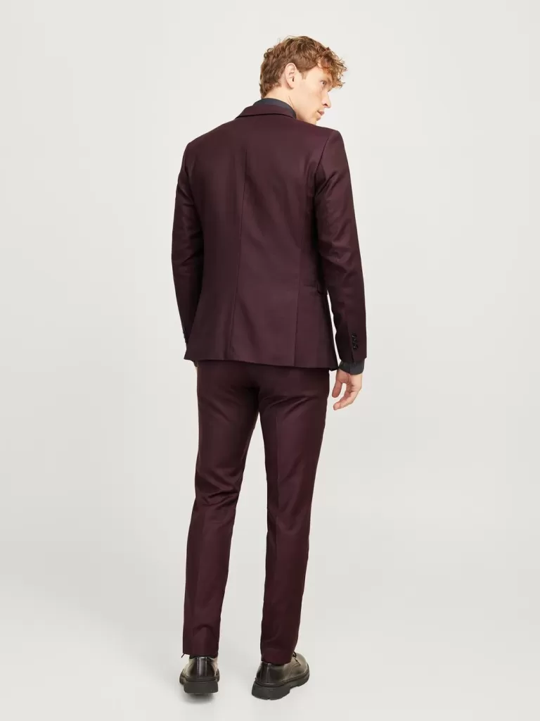 JACK & JONES Garnitury^JPRSOLARIS Krój super slim Marynarka Czerwony