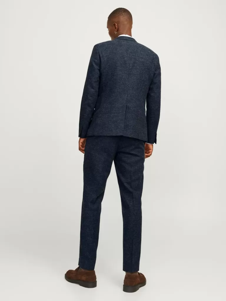 JACK & JONES Garnitury^JPRWINTER Krój slim Marynarka Niebieski