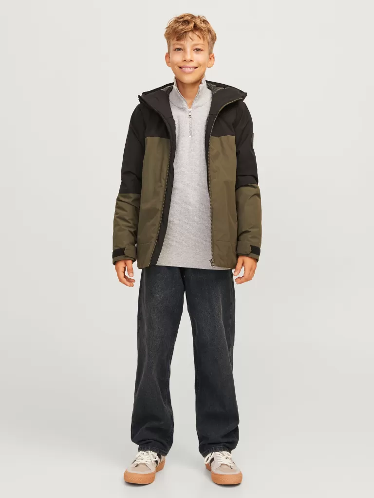 JACK & JONES Bestsellery | Jeansy^JWHCHRIS JJORIGINAL SQ 165 JNR Jeansy o swobodnym kroju Junior Czarny
