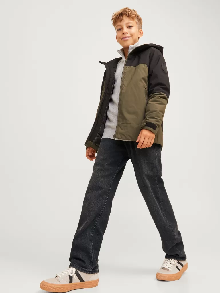 JACK & JONES Bestsellery | Jeansy^JWHCHRIS JJORIGINAL SQ 165 JNR Jeansy o swobodnym kroju Junior Czarny