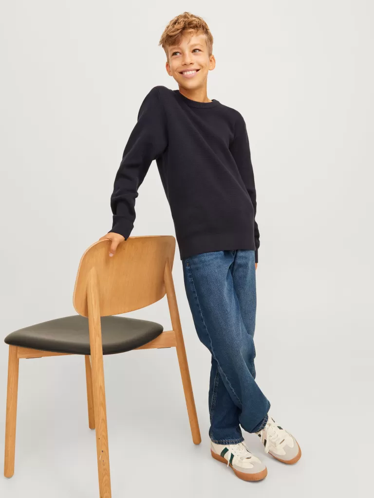 JACK & JONES Bestsellery | Jeansy^JWHCHRIS JJORIGINAL SQ 959 JNR Jeansy o swobodnym kroju Junior Niebieski