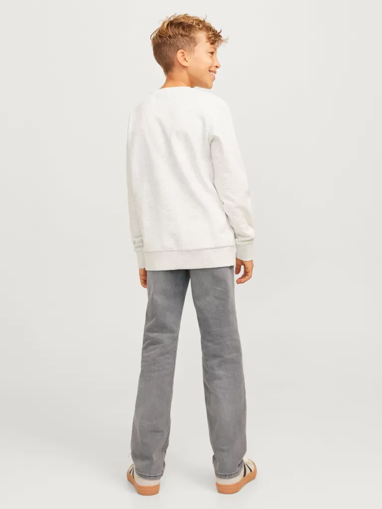 JACK & JONES Jeansy^JWHCLARK JJIORIGINAL SQ 273 JNR Krój regularny Junior Szary