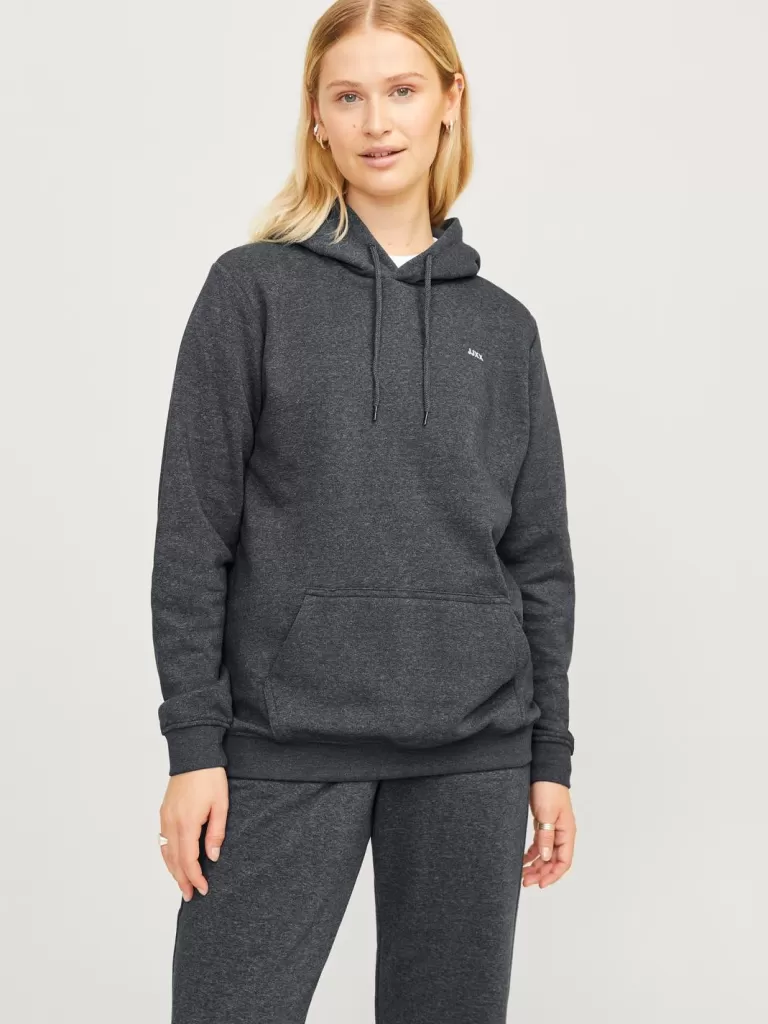 JACK & JONES Bluzy^JXABBIE Bluza z kapturem Szary