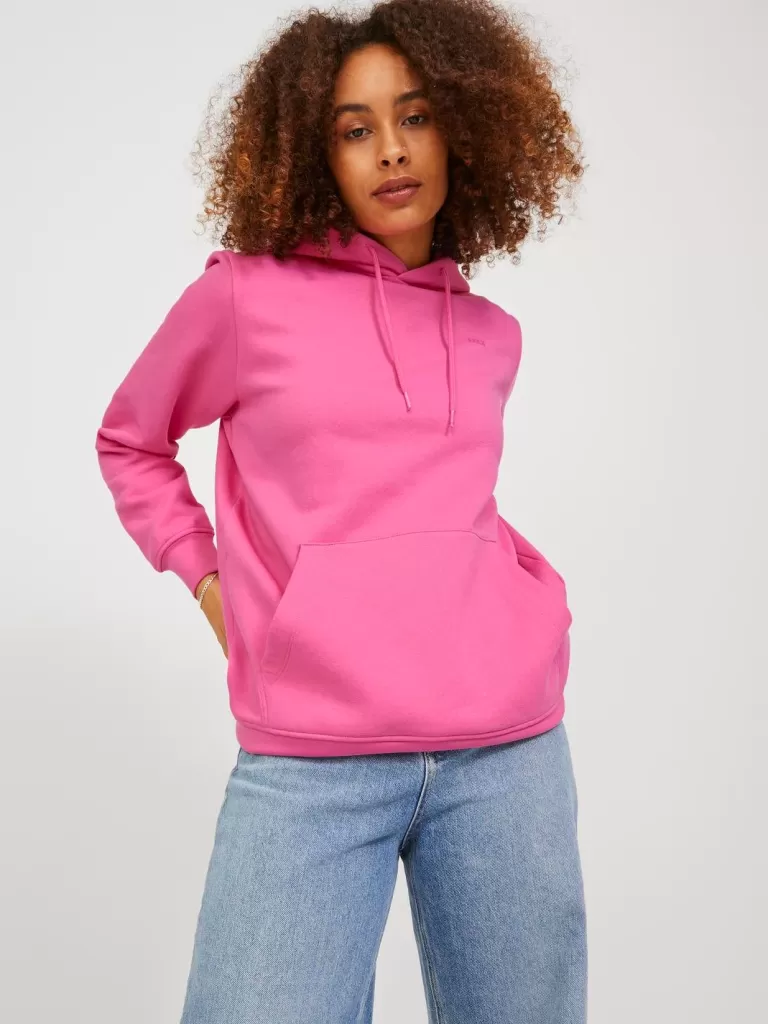 JACK & JONES Bluzy^JXABBIE Bluza z kapturem Róży