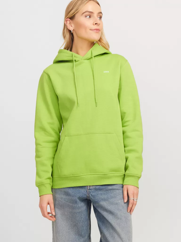 JACK & JONES Bluzy^JXABBIE Bluza z kapturem Zielony