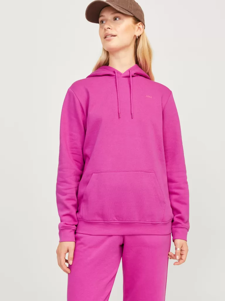 JACK & JONES Bluzy^JXABBIE Bluza z kapturem Fioletowy
