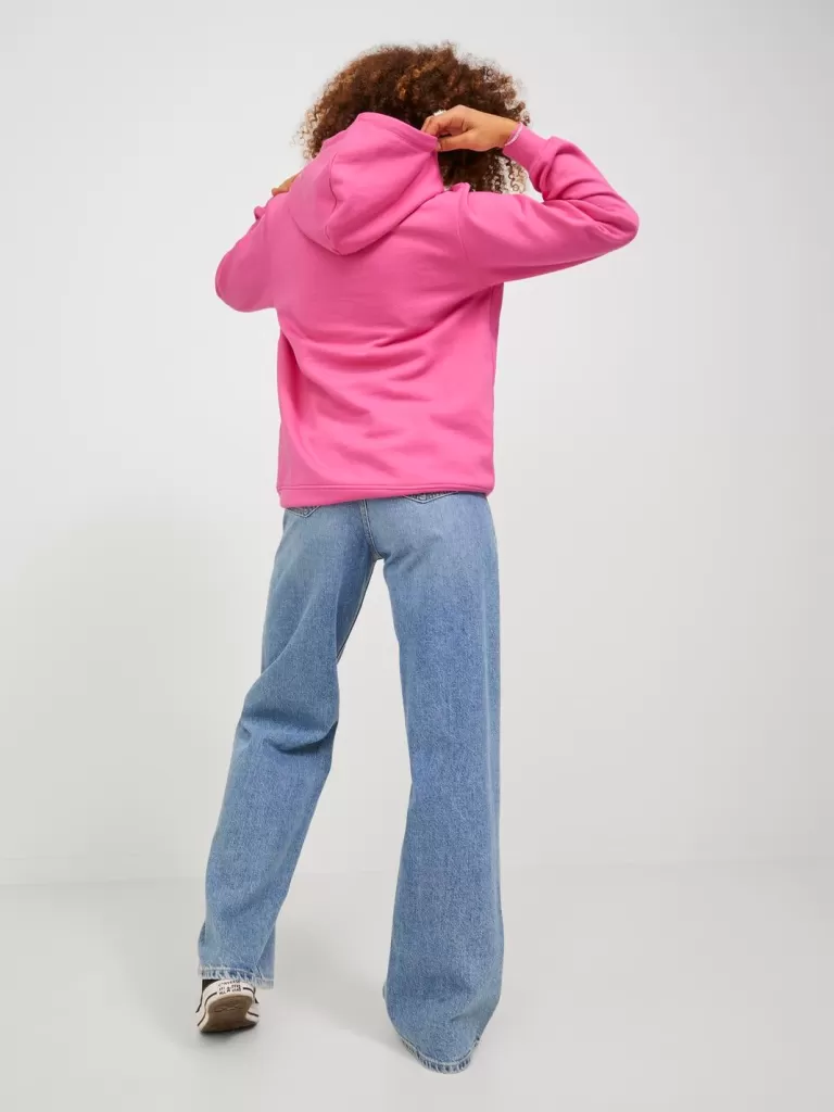 JACK & JONES Bluzy^JXABBIE Bluza z kapturem Róży