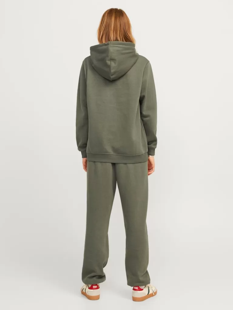 JACK & JONES Bluzy^JXABBIE Bluza z kapturem Zielony