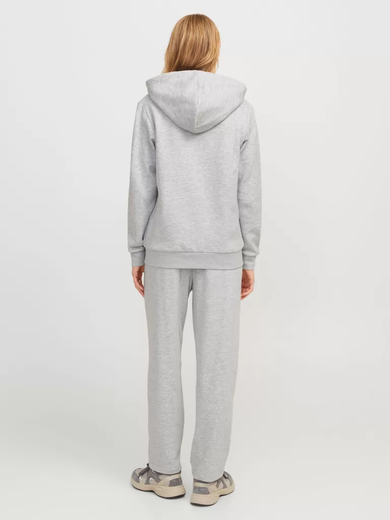 JACK & JONES Bluzy^JXABBIE Bluza z kapturem zapinana na suwak Szary