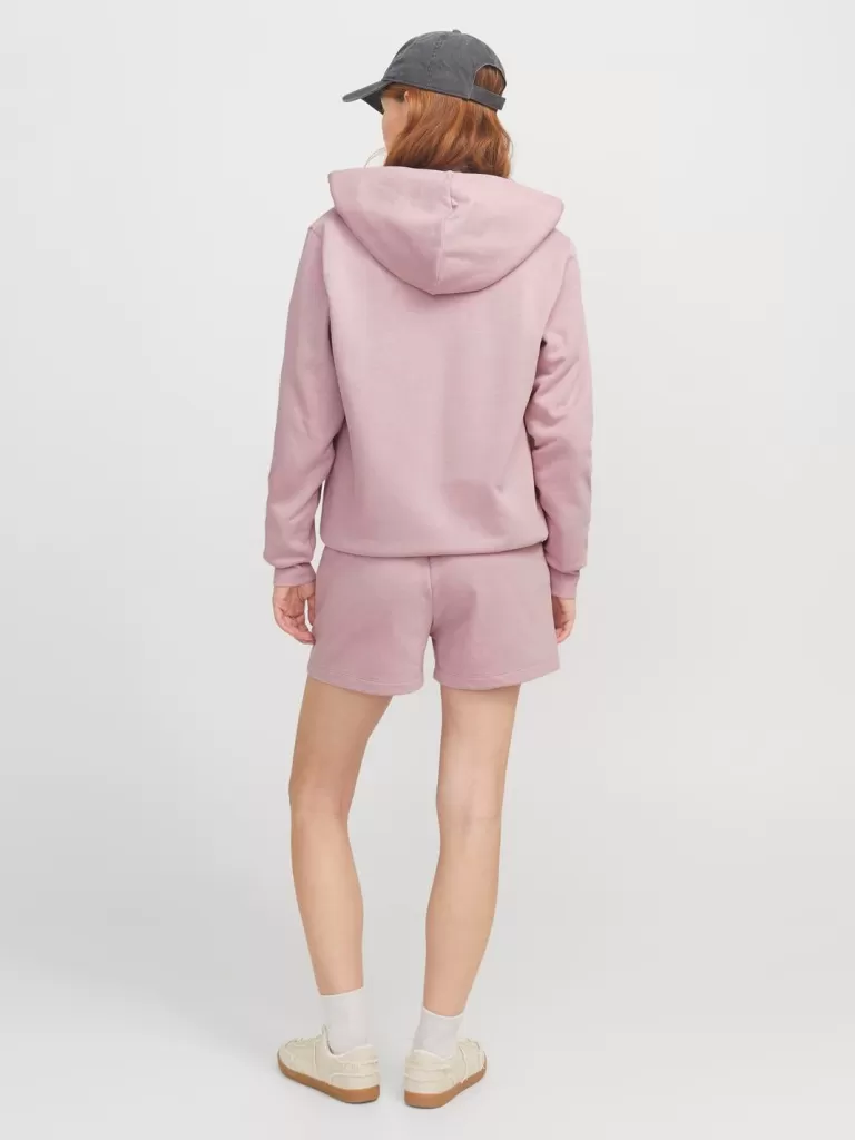 JACK & JONES Bluzy^JXABBIE Bluza z kapturem zapinana na suwak Róży