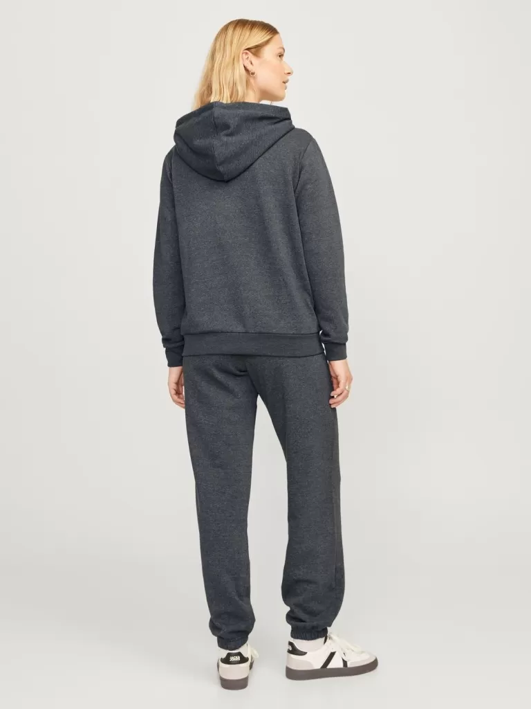 JACK & JONES Bluzy^JXABBIE Bluza z kapturem zapinana na suwak Szary