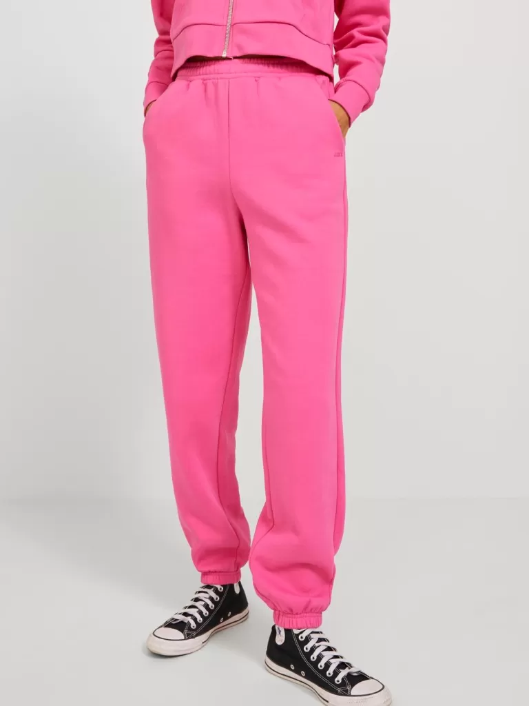 JACK & JONES Spodnie^JXABBIE Spodnie dresowe Róży