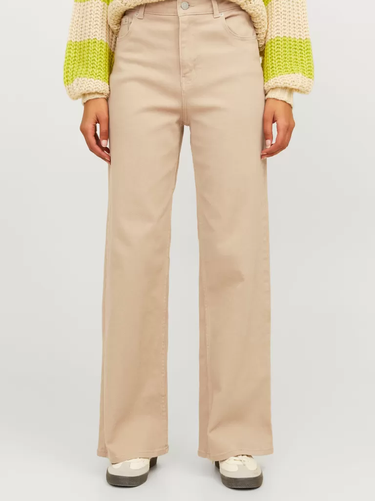 JACK & JONES Spodnie^JXAJA Klasyczne spodnie Beżowy