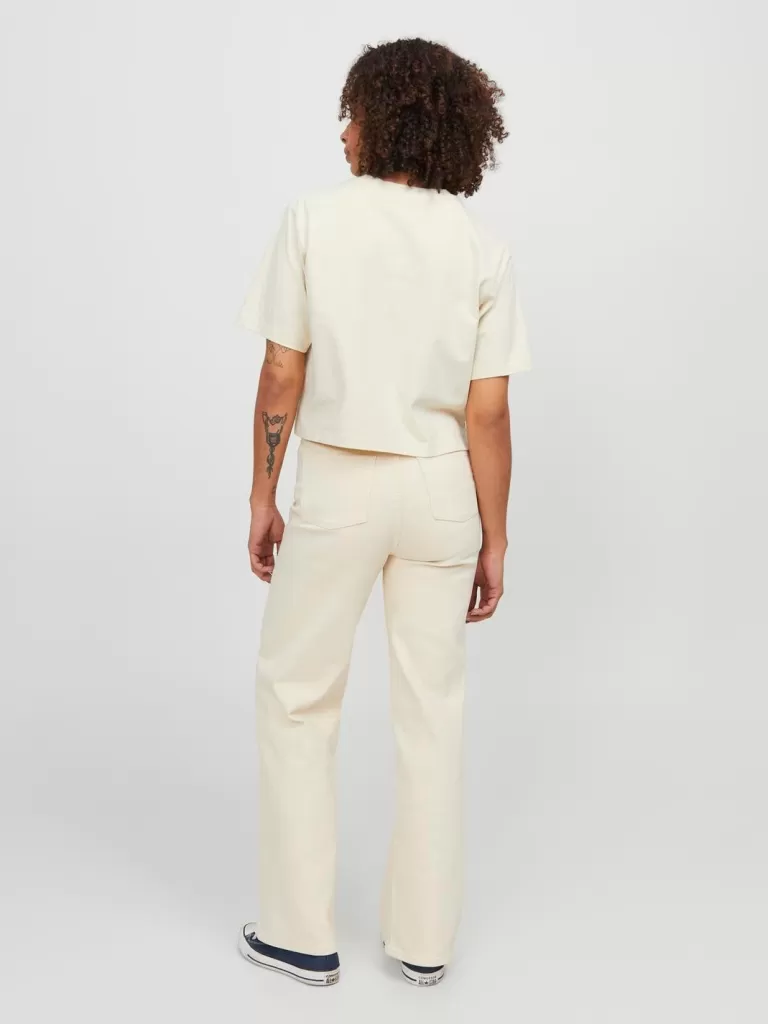 JACK & JONES Spodnie^JXAJA Klasyczne spodnie Biały