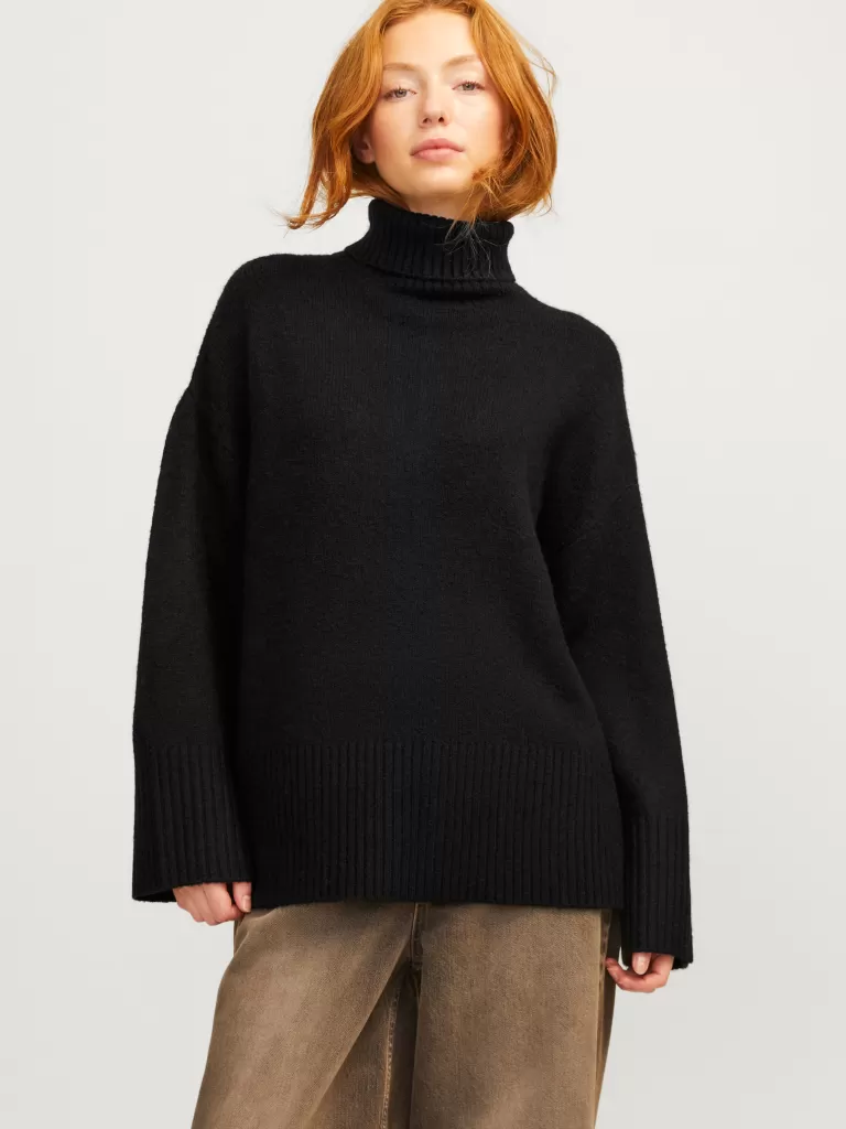JACK & JONES Swetry^JXALIA Golf Czarny