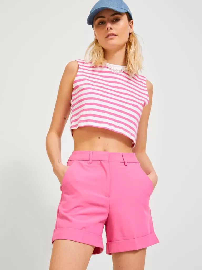 JACK & JONES Topy^JXALVIRA T-shirt Róży
