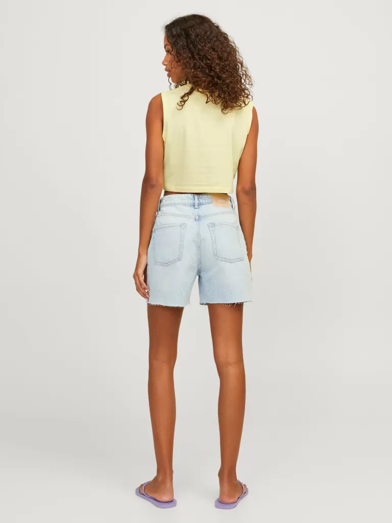 JACK & JONES Topy^JXALVIRA T-shirt Żółty