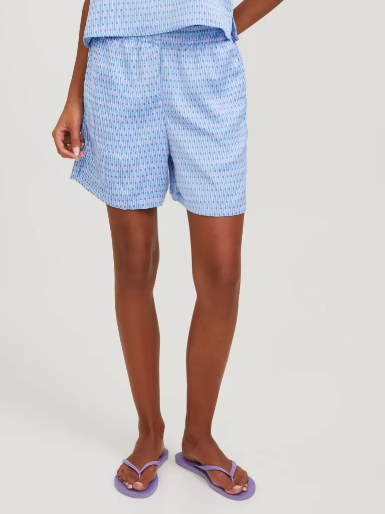 JACK & JONES Krótkie Spodenki^JXAMY Codzienne szorty Niebieski