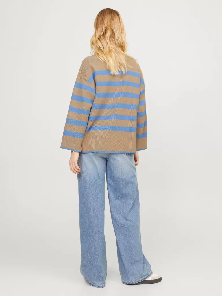 JACK & JONES Swetry^JXANA Sweter wkładany przez głowę Beżowy
