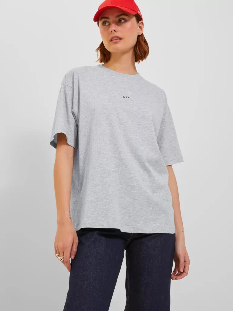 JACK & JONES Topy^JXANDREA T-shirt Szary