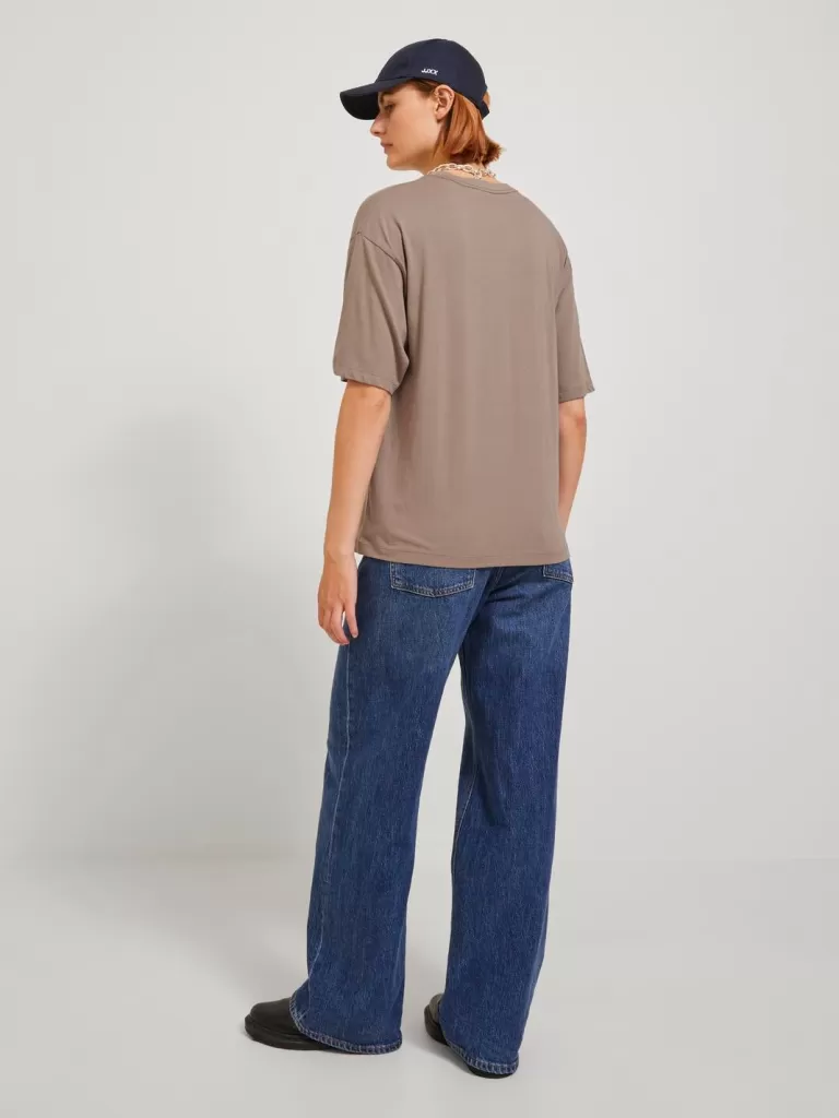 JACK & JONES Topy^JXANDREA T-shirt Beżowy