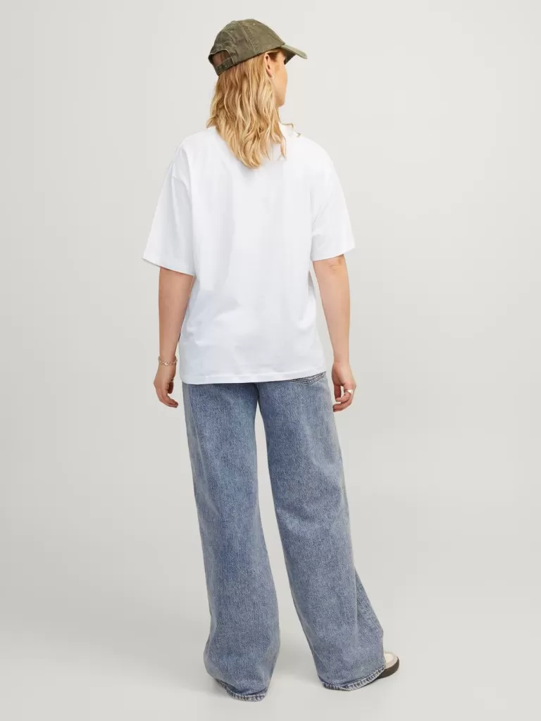 JACK & JONES Topy^JXANDREA T-shirt Biały