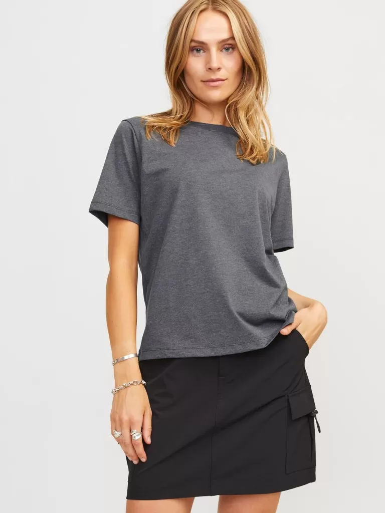 JACK & JONES Topy^JXANNA T-shirt Szary