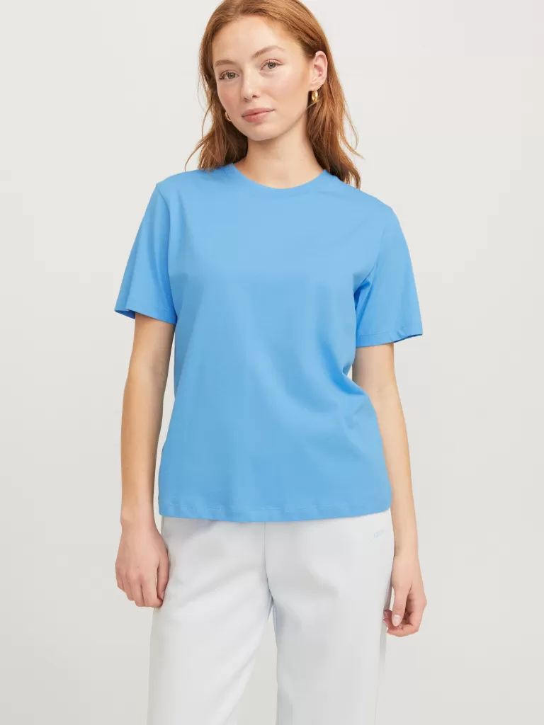 JACK & JONES Topy^JXANNA T-shirt Niebieski