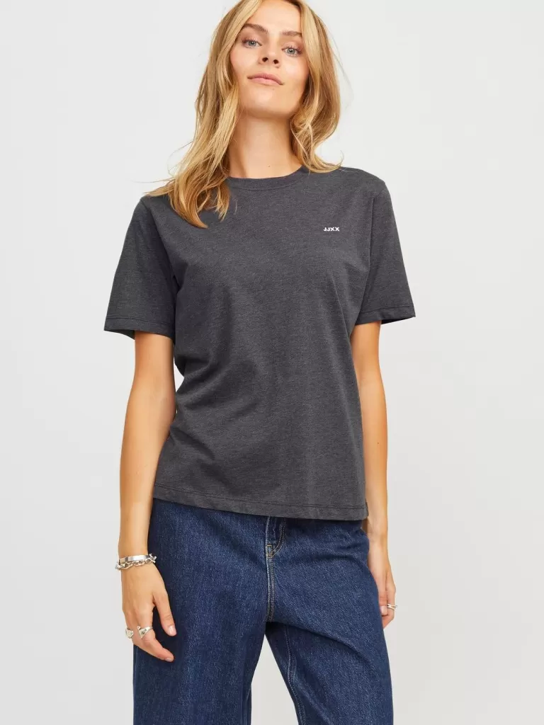 JACK & JONES Topy^JXANNA T-shirt Szary