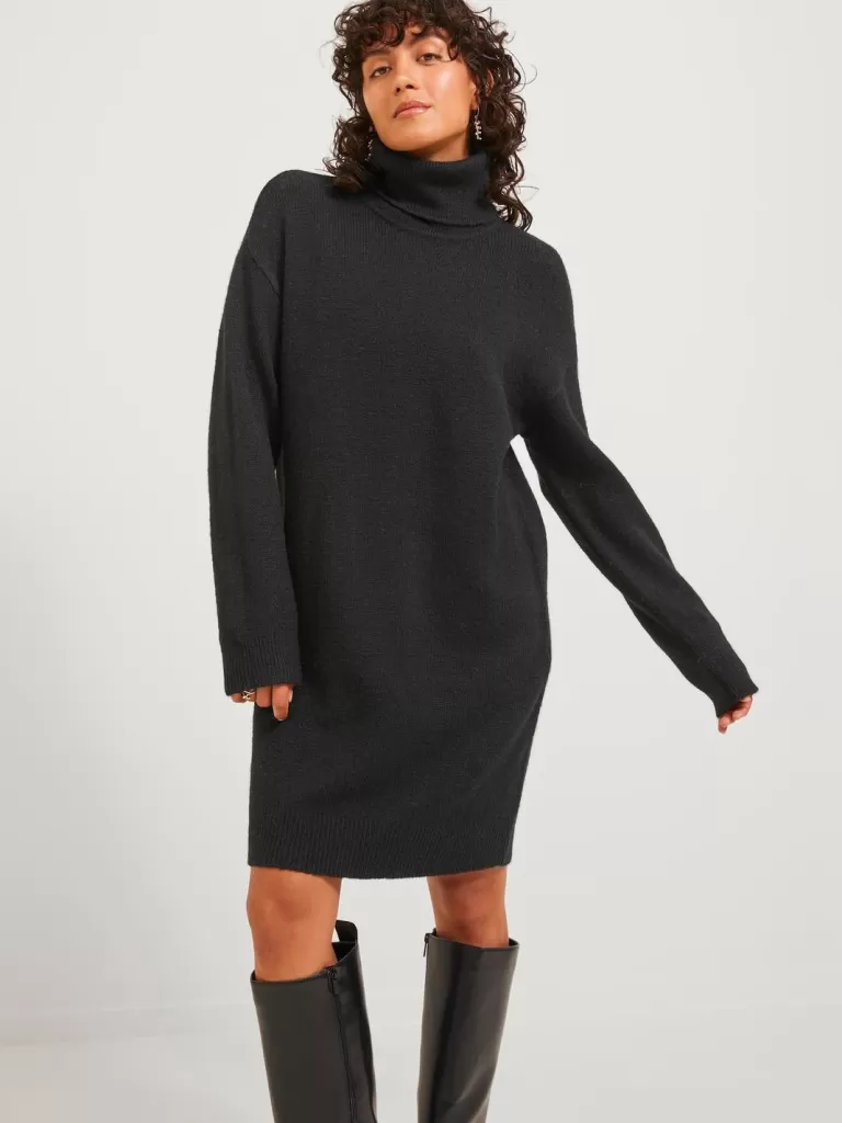 JACK & JONES Sukienki | Swetry^JXARIELLA Sukienka dzianinowa Czarny