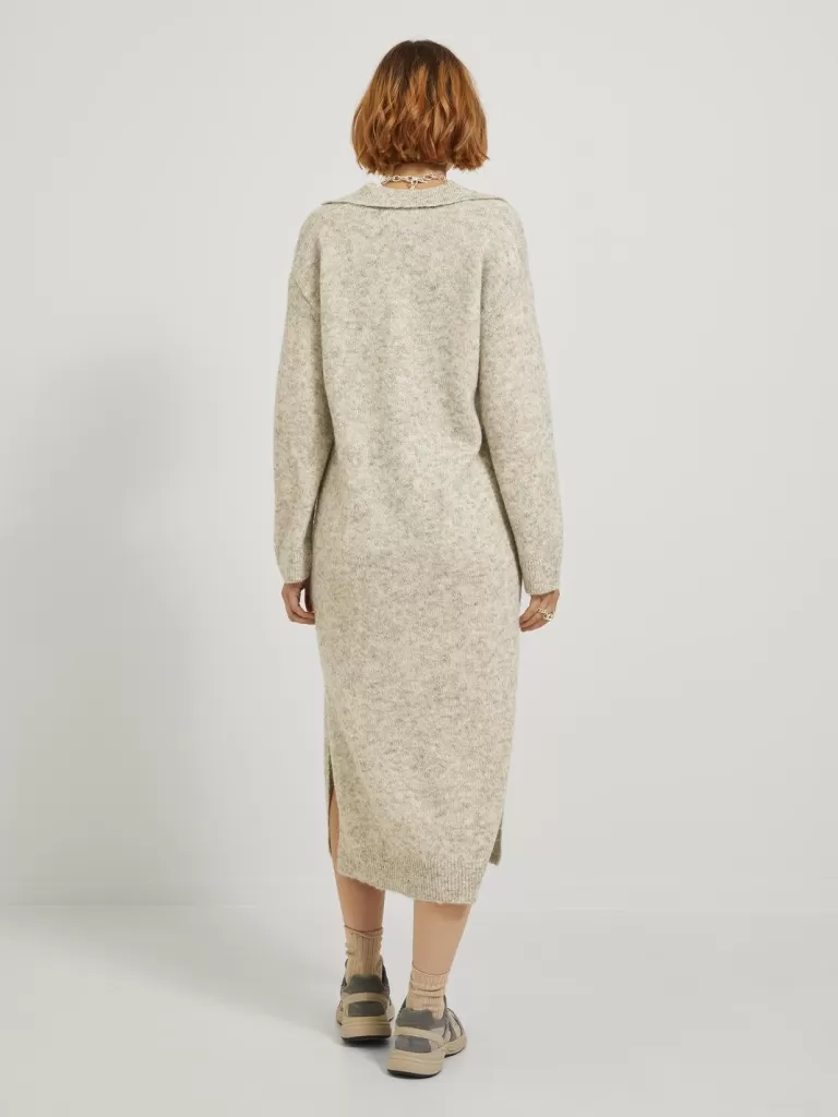 JACK & JONES Sukienki^JXARIELLA Sukienka dzianinowa Szary