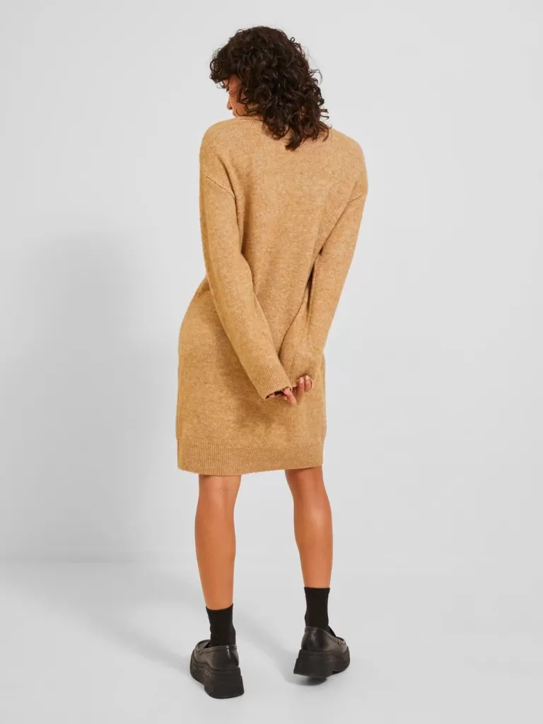 JACK & JONES Sukienki | Swetry^JXARIELLA Sukienka dzianinowa Beżowy