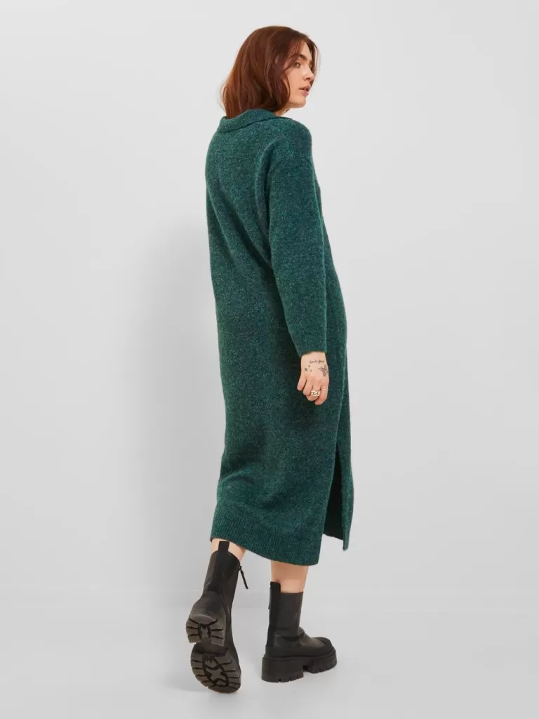 JACK & JONES Sukienki^JXARIELLA Sukienka dzianinowa Zielony