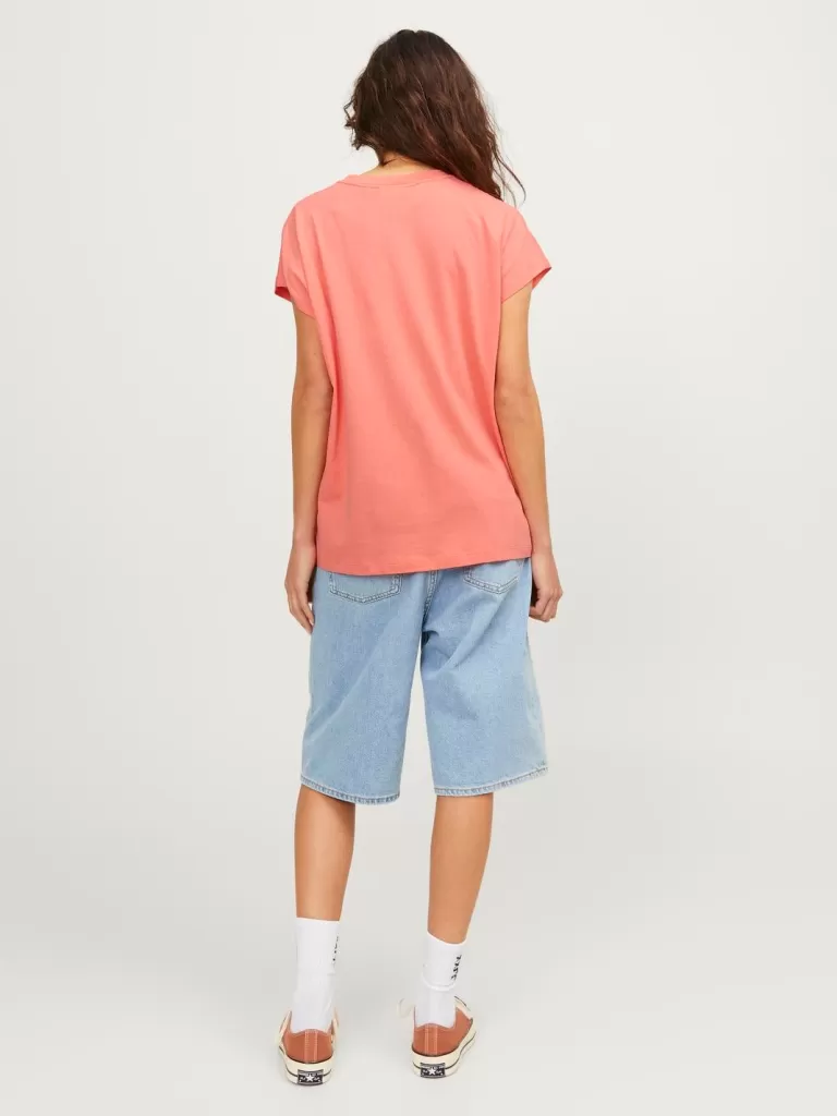 JACK & JONES Topy^JXASTRID T-shirt Róży