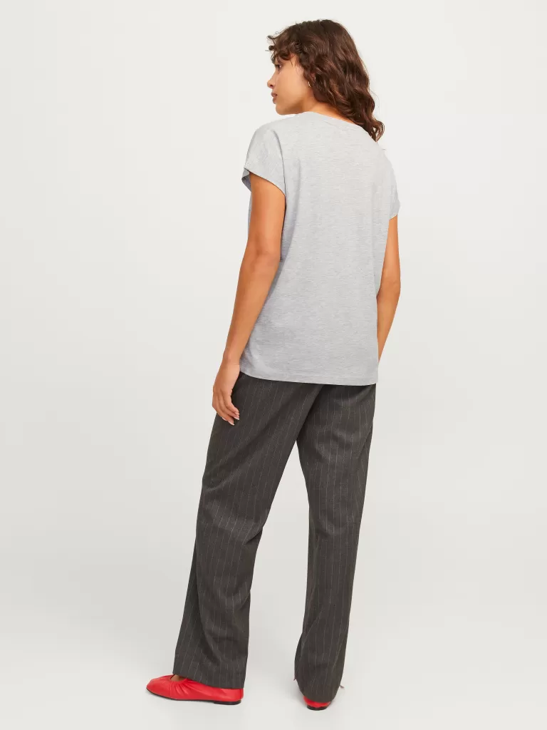 JACK & JONES Topy^JXASTRID T-shirt Szary