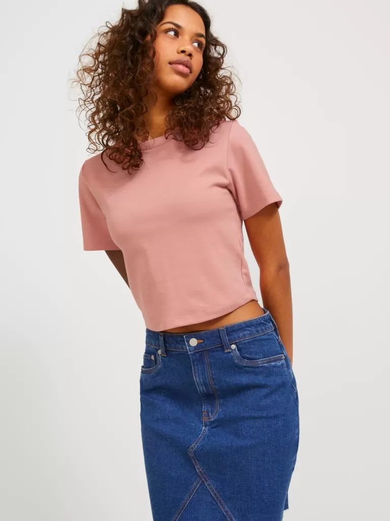 JACK & JONES Topy^JXBELLE T-shirt Róży