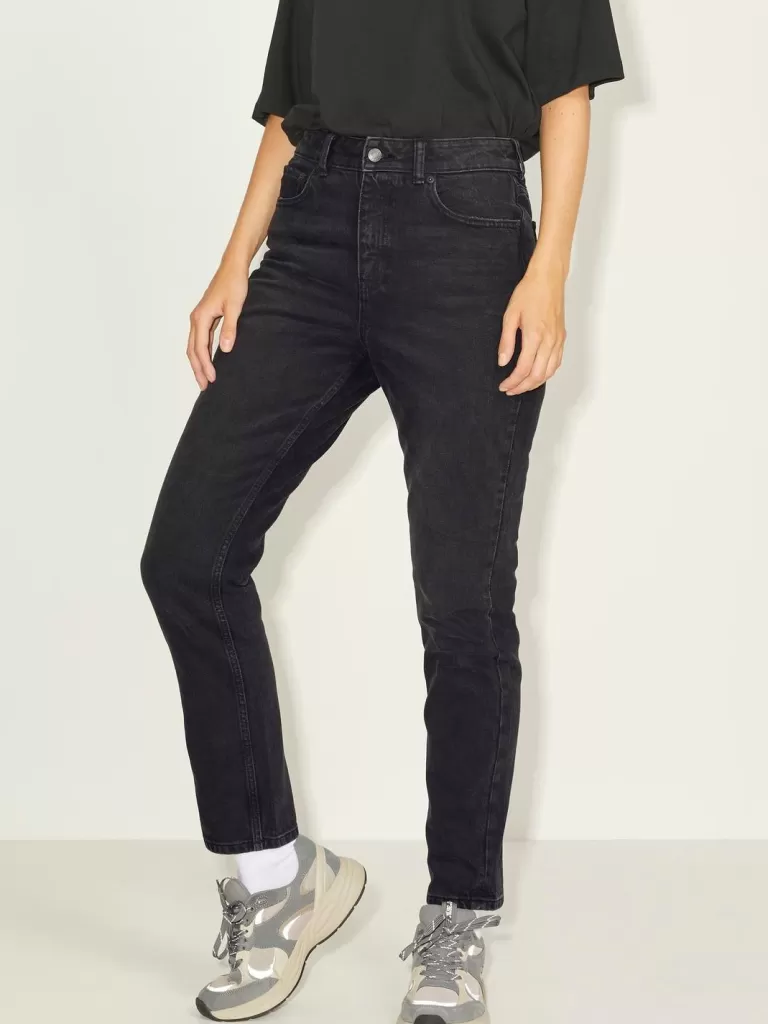 JACK & JONES Jeansy | Denim^JXBERLIN SLIM HW CCE2008 DNM NOOS Czarny