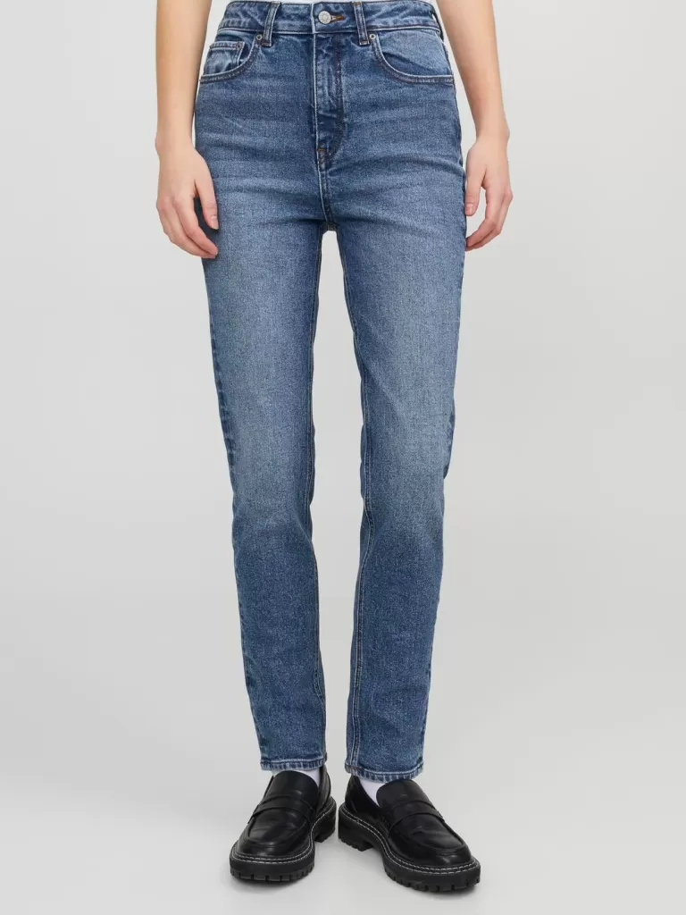 JACK & JONES Jeansy | Denim^JXBERLIN SLIM HW JEANS C2044 DNM NOOS Niebieski