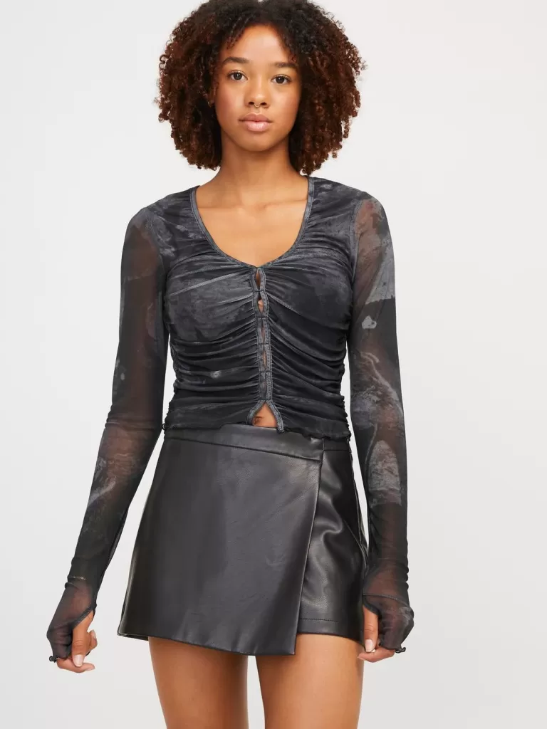 JACK & JONES Topy^JXBLUE Góra Szary