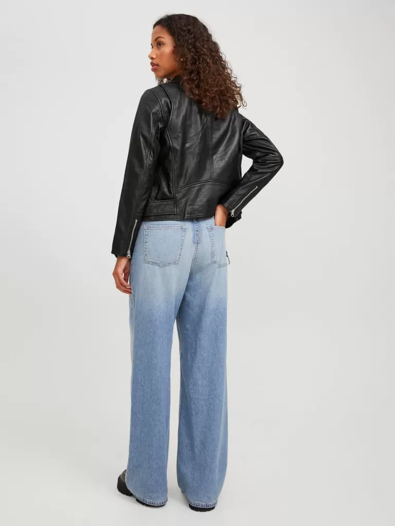JACK & JONES Kurtki I Płaszcze^JXCALVIN Skórzana kurtka Czarny